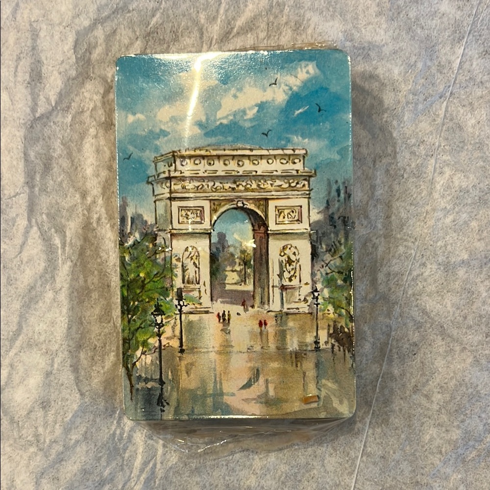 🤑🤑Blue and Green Arc de Triomphe Playing Cards